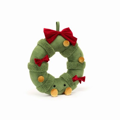 Jellycat Decorated Christmas Wreath New Zealand | DCQAZ4073